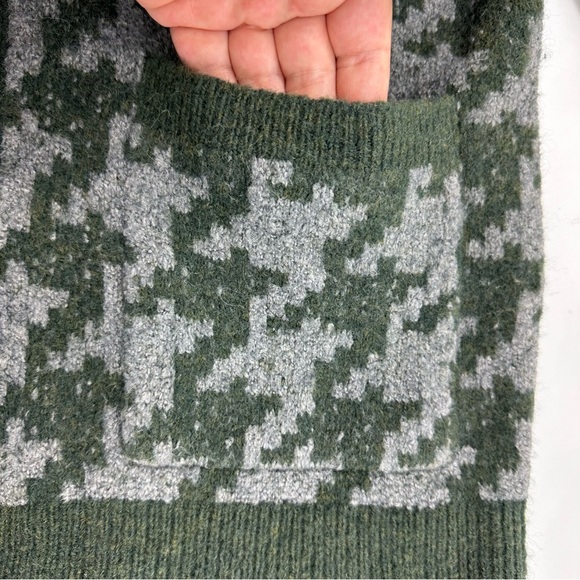 Madewell Allston Double-Button Houndstooth Cardigan Size Small Oversized - Picture 9 of 9